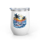 Tropical Sunset Wine Tumbler
