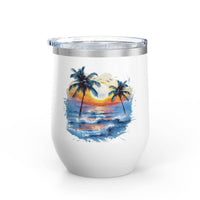 Tropical Sunset Wine Tumbler