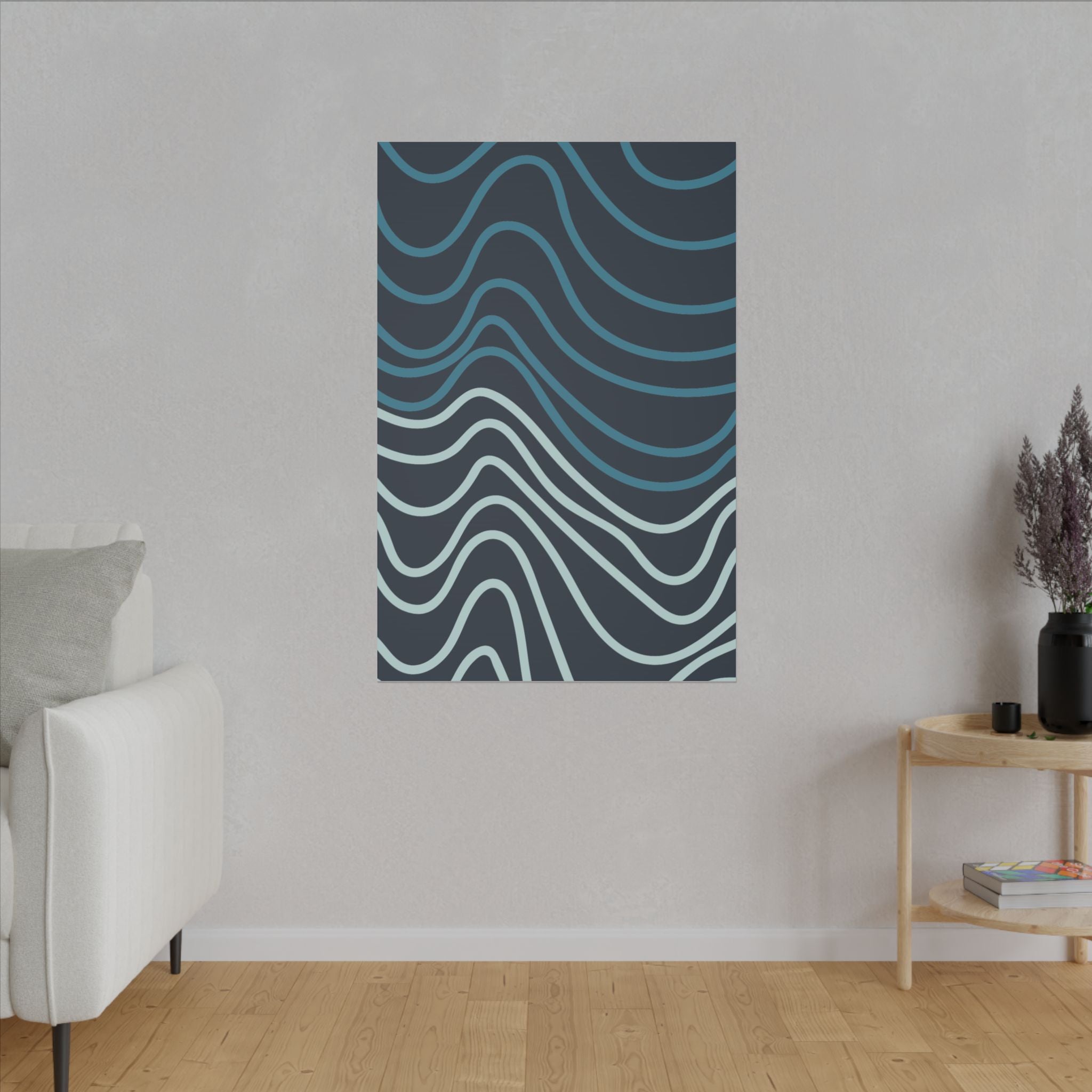 Wiggle Waves Matte Canvas