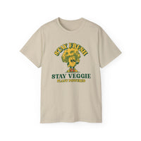 Stay Veggie Unisex Ultra Cotton Tee - Esmeralda Ecostore