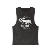 Vacay Mode Unisex Stonewash Tank Top