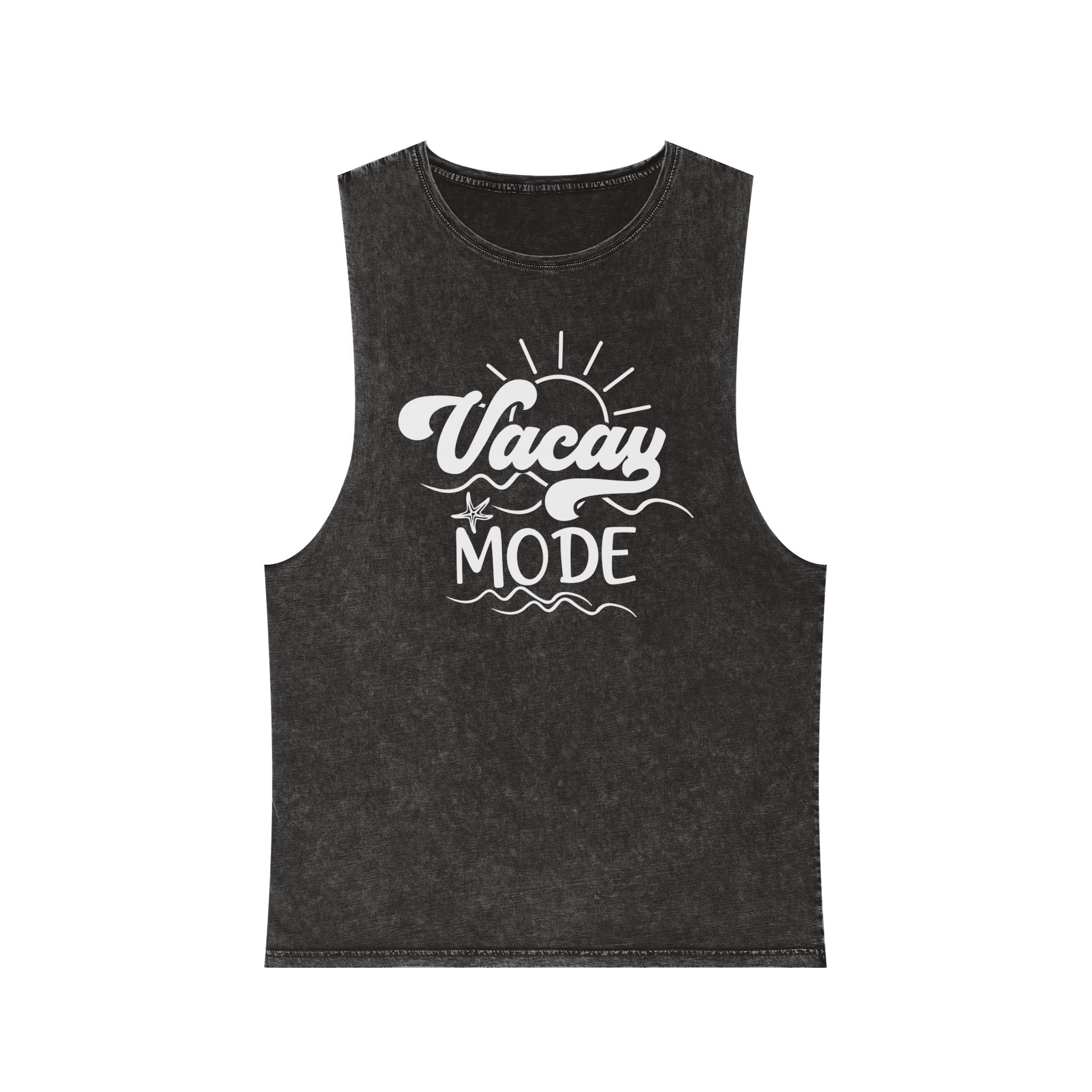 Vacay Mode Unisex Stonewash Tank Top