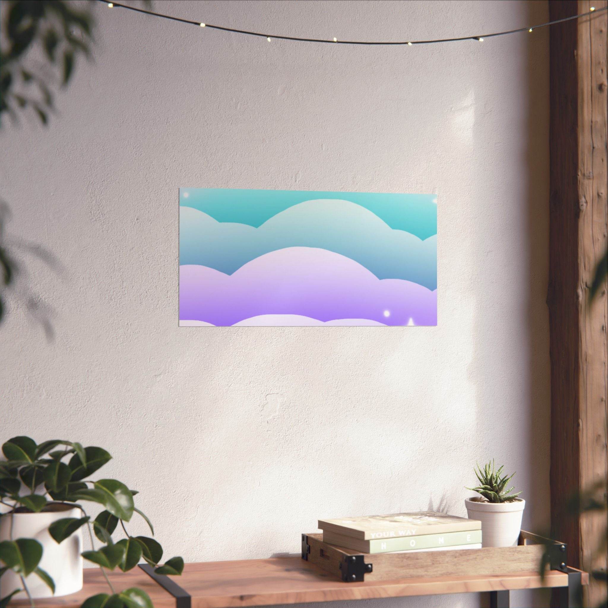 Cloudscape Matte Horizontal Posters - Esmeralda Ecostore