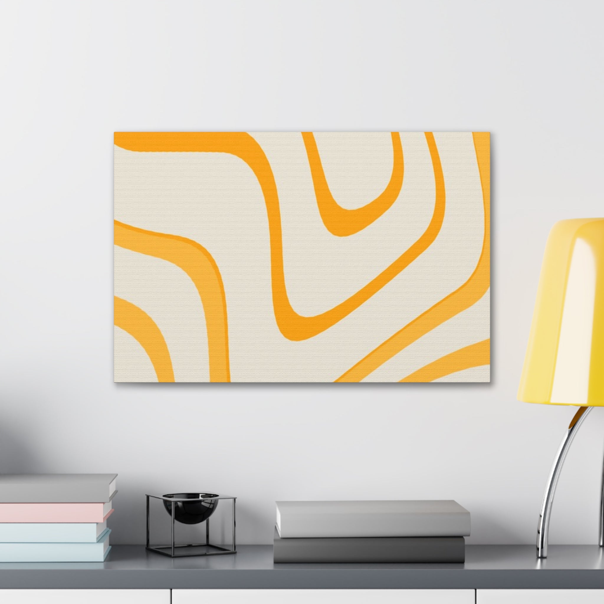 Golden Flow Canvas Gallery Wraps