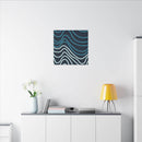 Wiggle Waves Matte Canvas Stretched Multi-Size - Esmeralda Ecostore