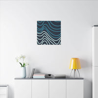 Wiggle Waves Matte Canvas Stretched Multi-Size - Esmeralda Ecostore