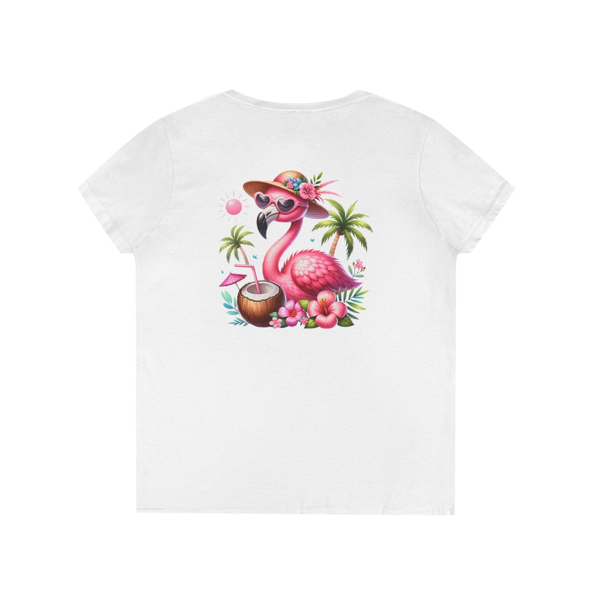 Tropical Chill Ladies's V-Neck T-Shirt - Esmeralda Ecostore