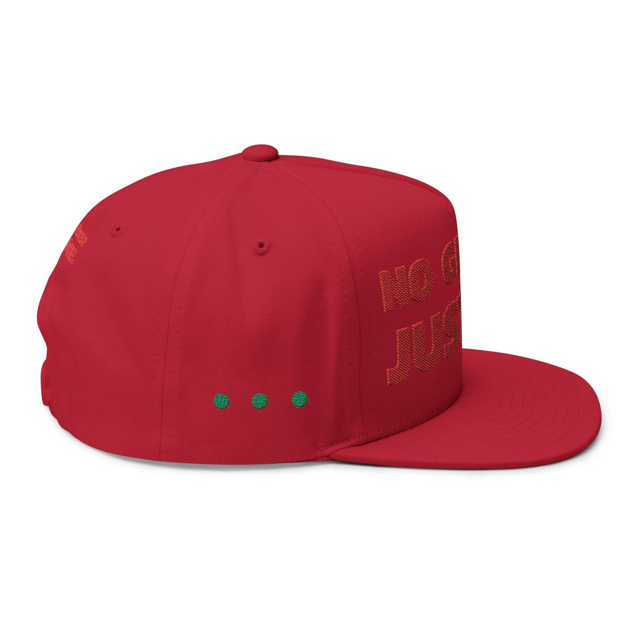 No Gender Flat Bill Cap (Embroidery) - Esmeralda Ecostore