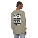 Sarcastic Unisex Garment-Dyed Long Sleeve T-Shirt - Esmeralda Ecostore