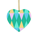 Geometric Gems Decorative Ceramic Ornaments - Esmeralda Ecostore