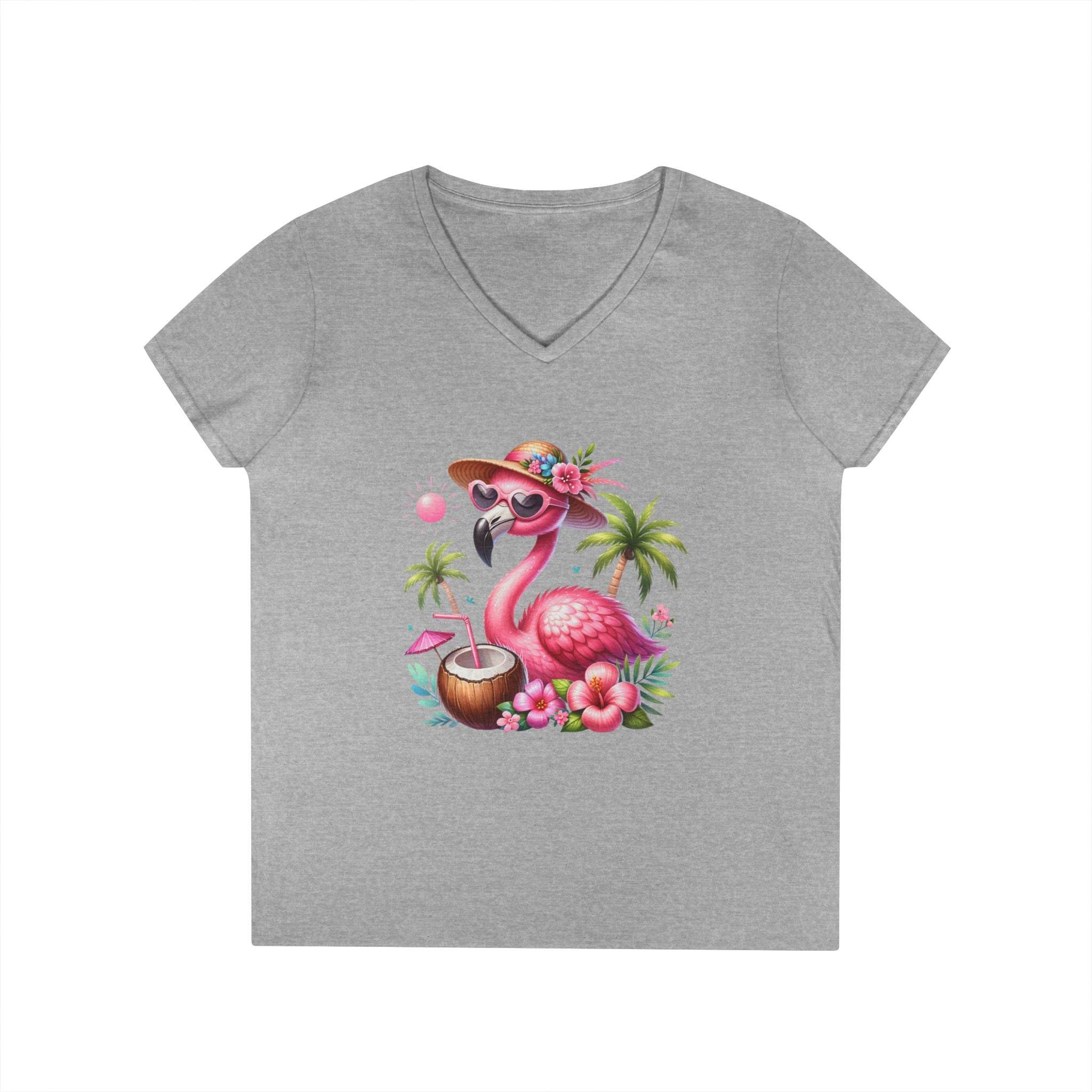 Tropical Chill Ladies's V-Neck T-Shirt - Esmeralda Ecostore