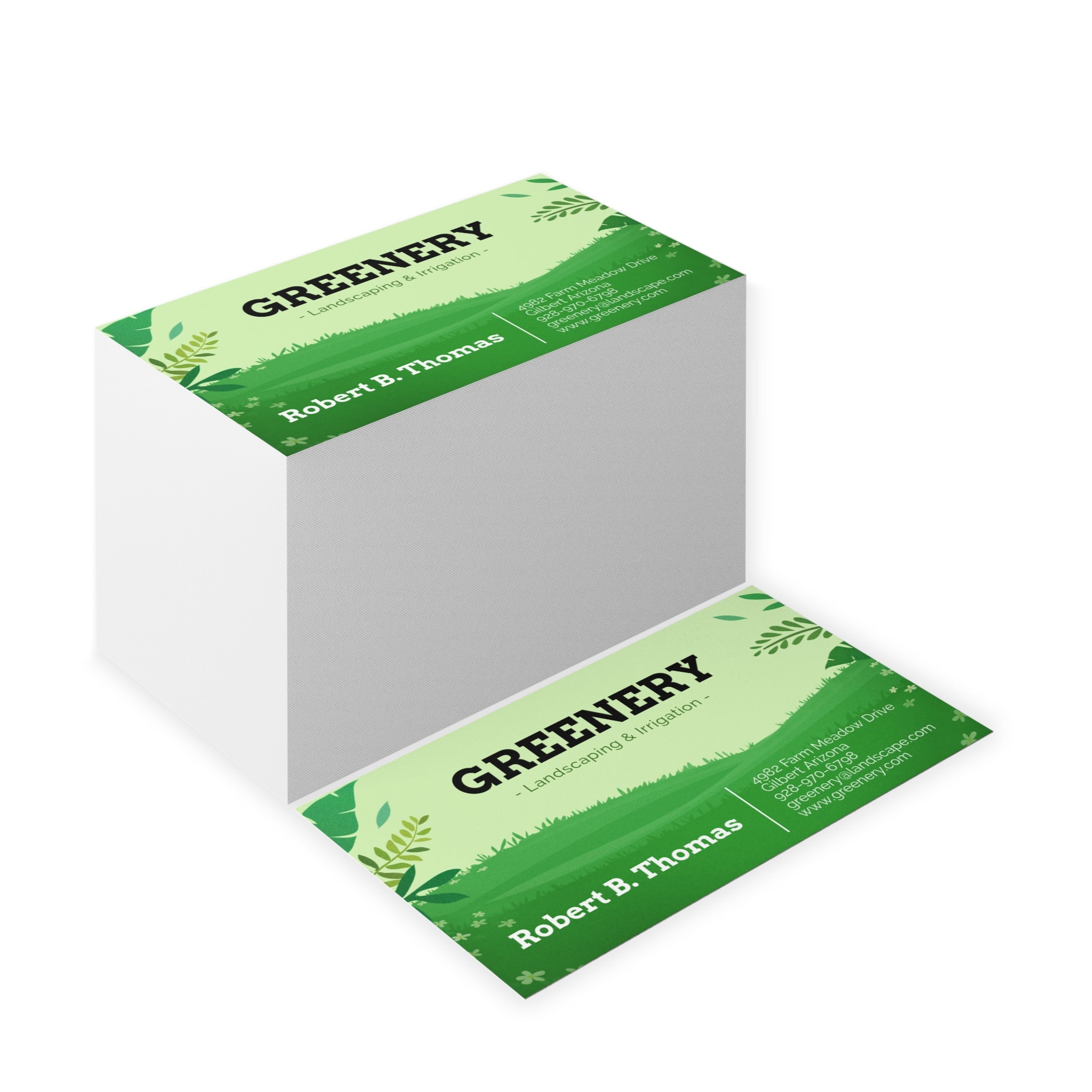 Greenery Business Cards - Esmeralda Ecostore