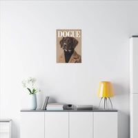 Stylish Dog Art Print Matte Canvas Stretched 0.75" - Multi-Size