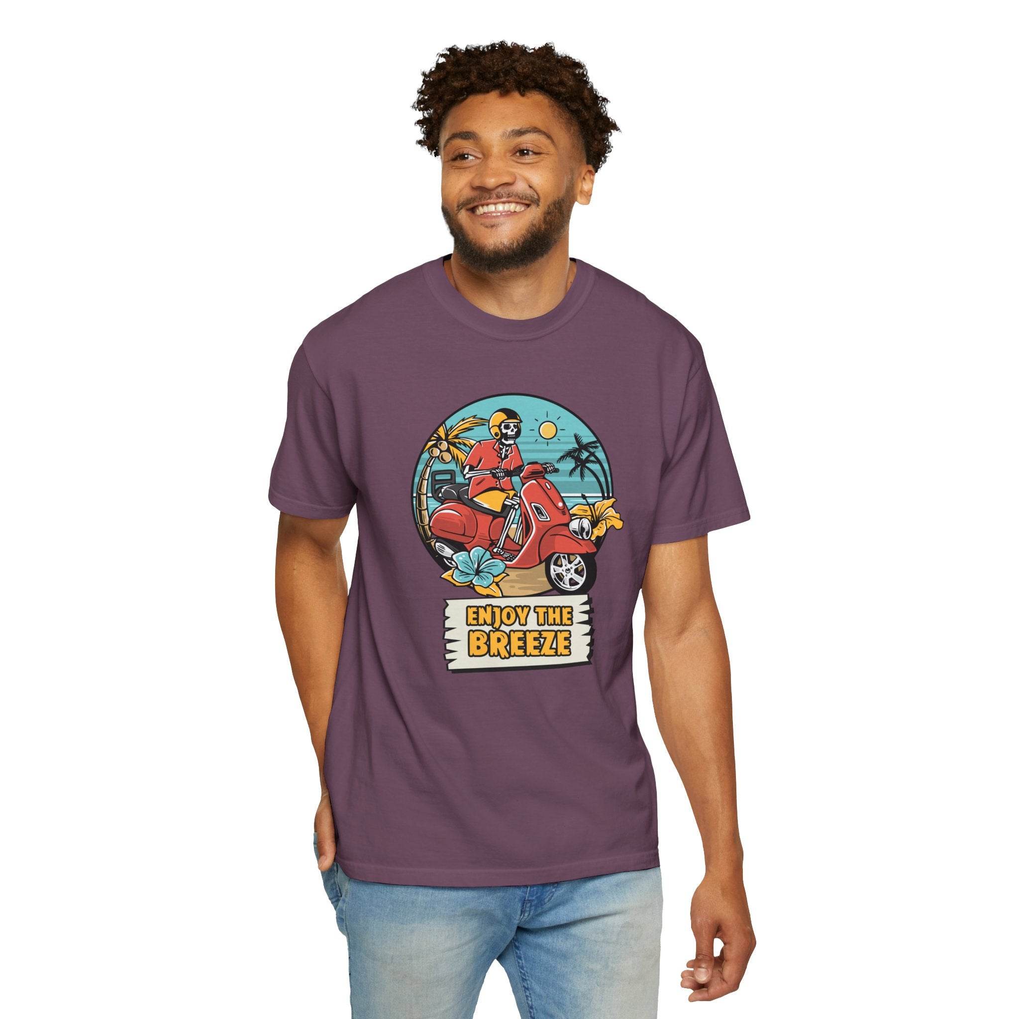 Enjoy The Breeze Unisex Garment-Dyed T-Shirt - Esmeralda Ecostore