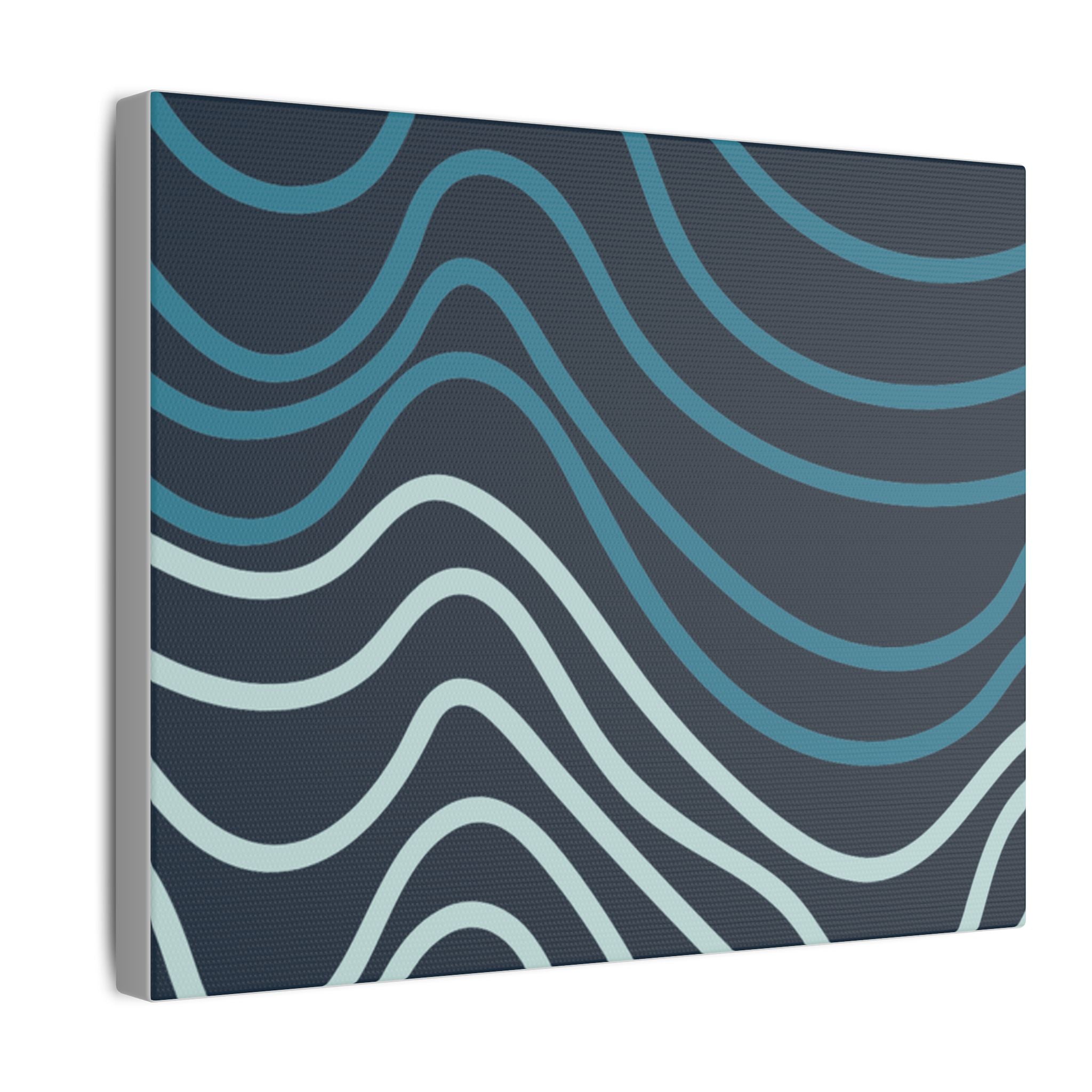 Wiggle Waves Matte Canvas