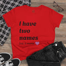 Mama's Names Eco-Friendly Women's Midweight Cotton Tee
