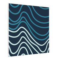 Wiggle Waves Matte Canvas Stretched Multi-Size - Esmeralda Ecostore