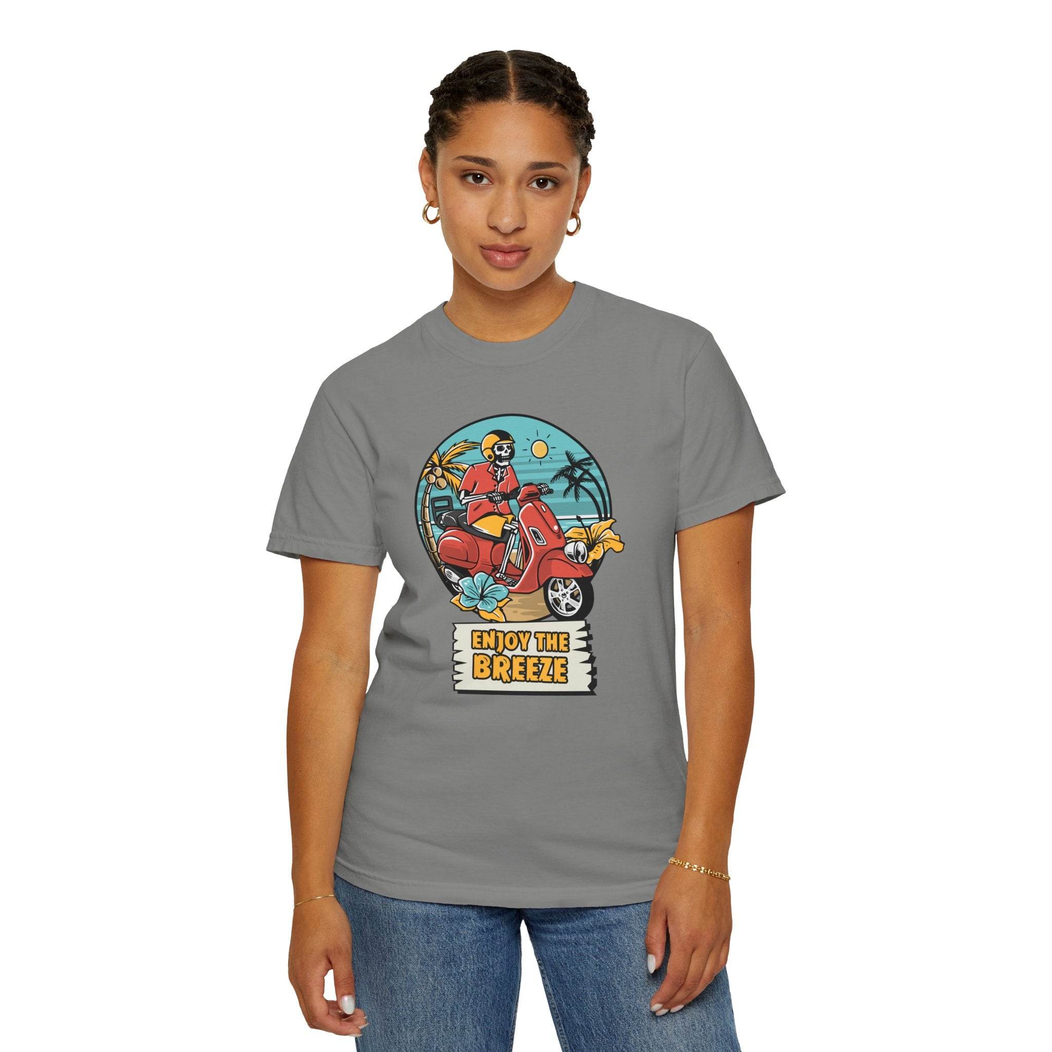 Enjoy The Breeze Unisex Garment-Dyed T-Shirt - Esmeralda Ecostore