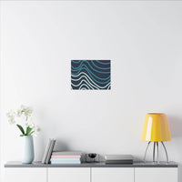 Wiggle Waves Matte Canvas Stretched Multi-Size - Esmeralda Ecostore