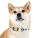 Rainbow Hearts Dog Collar