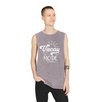 Vacay Mode Unisex Stonewash Tank Top - Esmeralda Ecostore