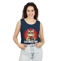 Catbuster Unisex Garment-Dyed Tank Top - Esmeralda Ecostore