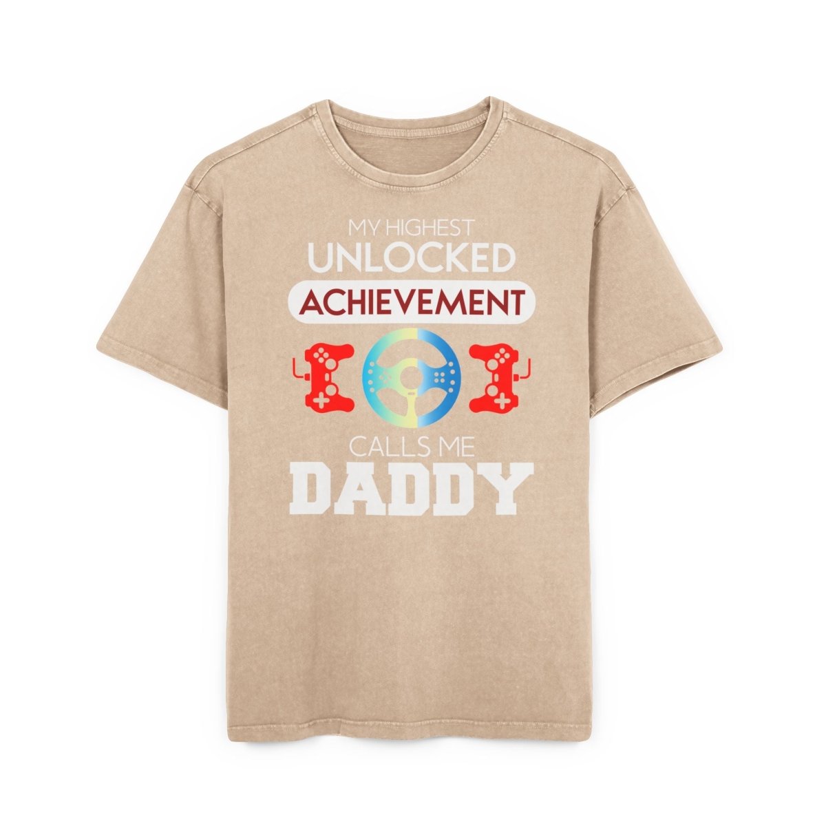 Achievement Men's Acid Washed Heavy Oversize Tee