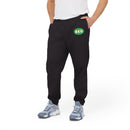 Men's black eco Adidas pants featuring a vibrant ECO graphic for a stylish casual look