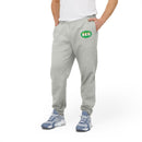 Men's grey eco Adidas pants with eco-friendly logo for comfortable casual wear