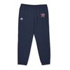 Navy blue eco Adidas pants with Union Jack embroidery and Adidas logo on front
