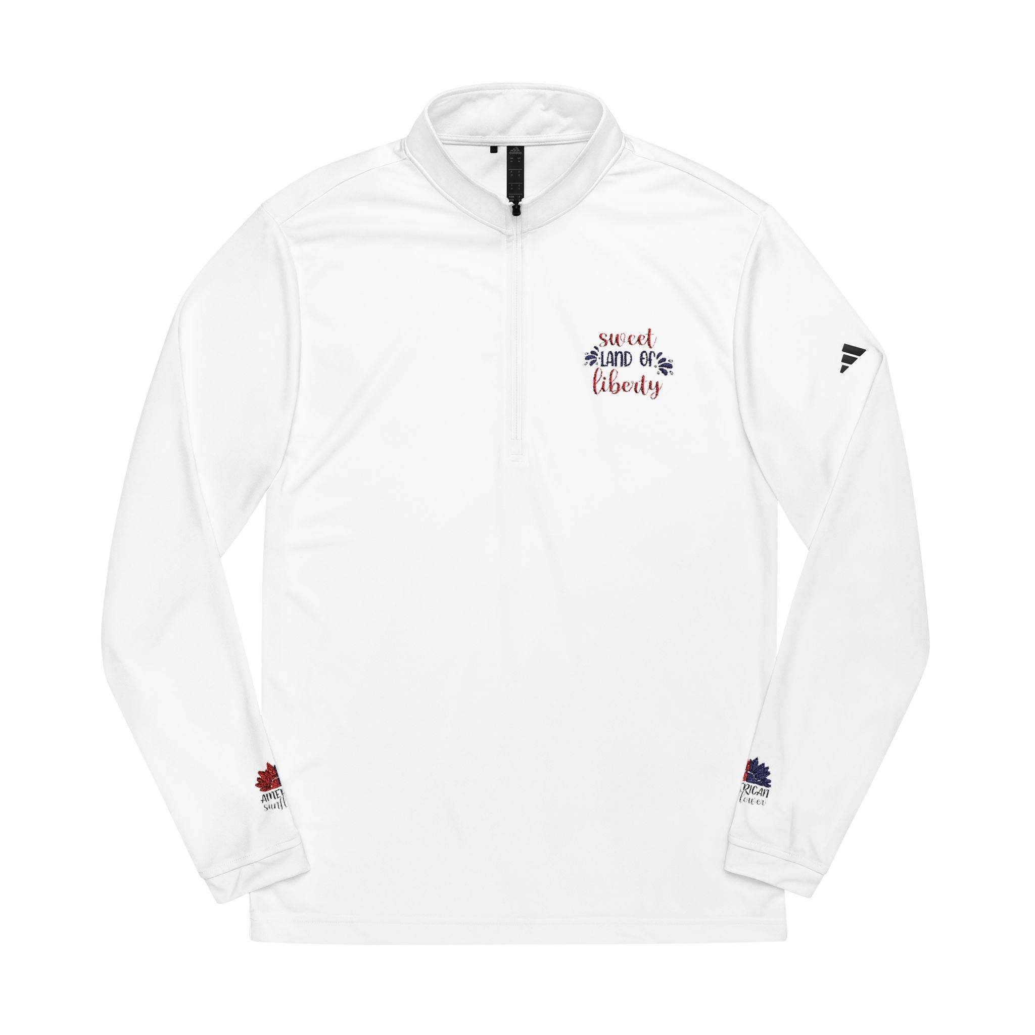 Sweet Land of Liberty Adidas Quarter-Zip Pullover Embroidery