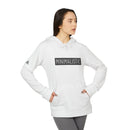 Printify eco-friendly unisex hoodie in white with minimalistic design and front pocket