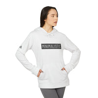 Printify eco-friendly unisex hoodie in white with minimalistic design and front pocket