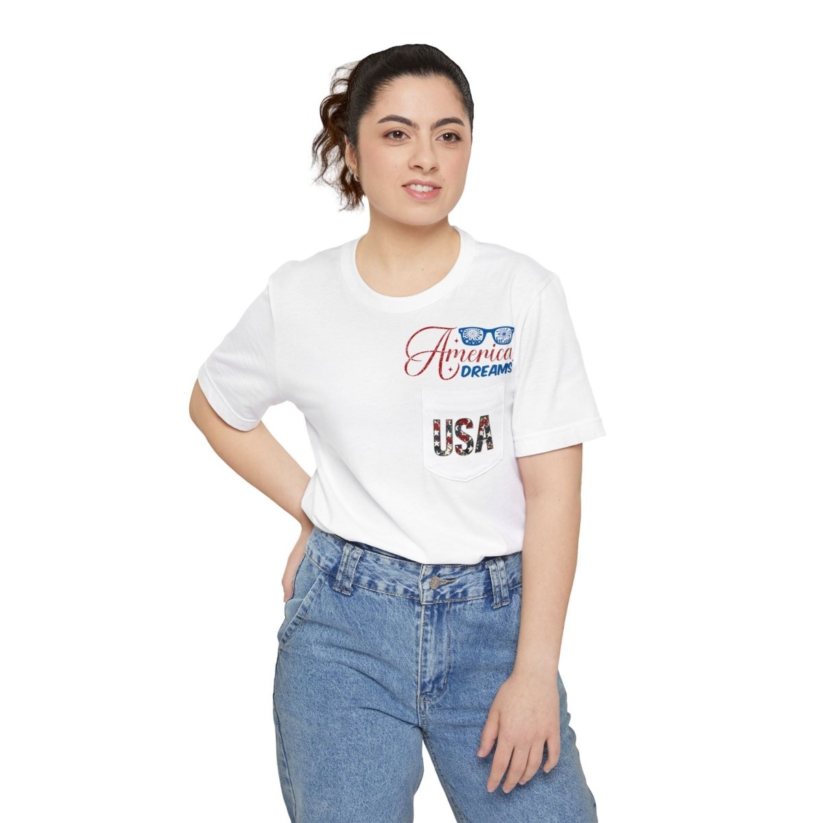 America Dreams Unisex Pocket T-shirt