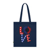 Americana Love Organic Cotton Tote Bag