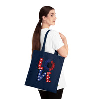 Americana Love Organic Cotton Tote Bag