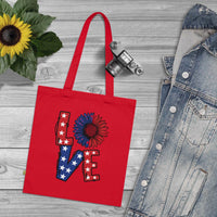 Americana Love Organic Cotton Tote Bag