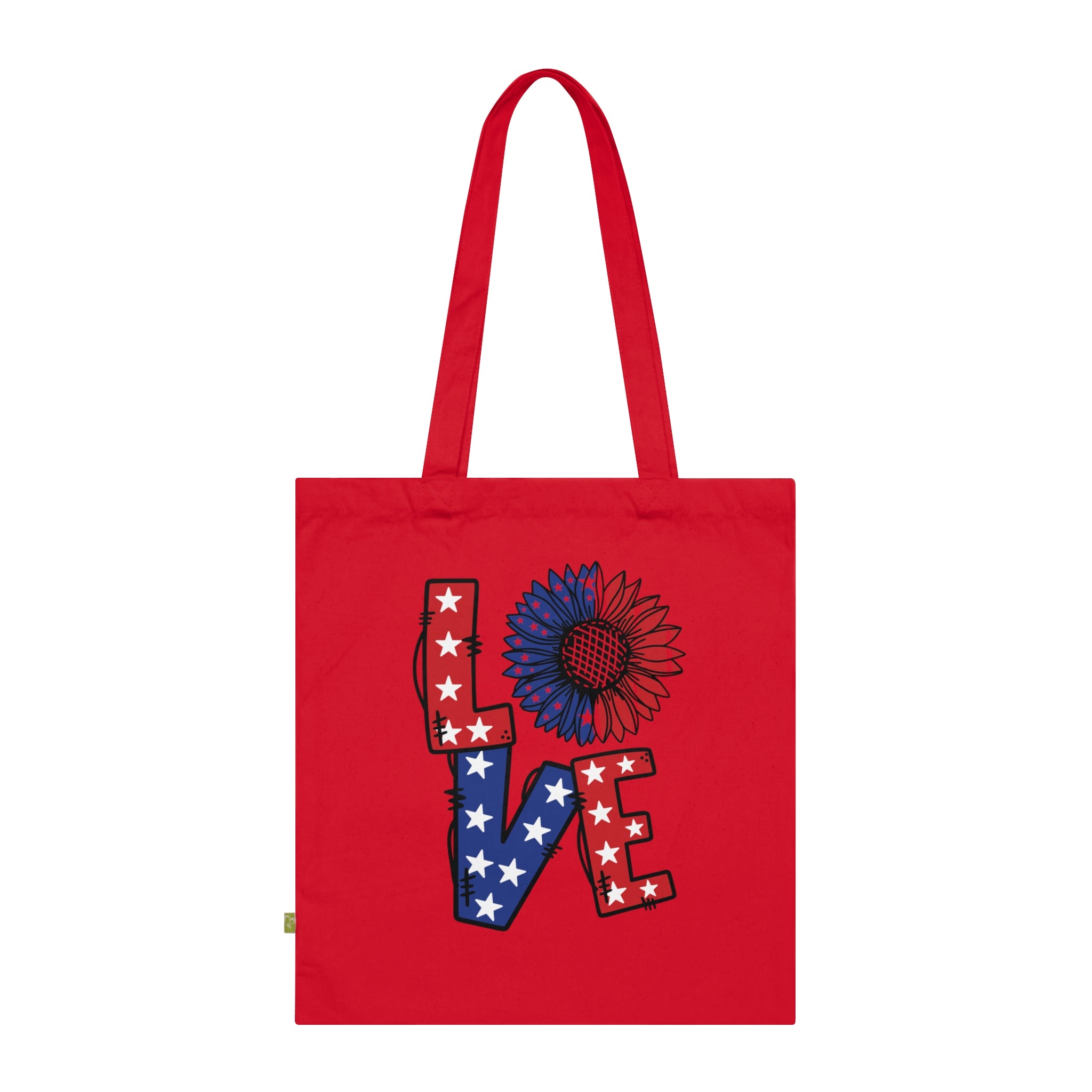 Americana Love Organic Cotton Tote Bag