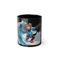 Ape on the Wave Black Coffee Cup