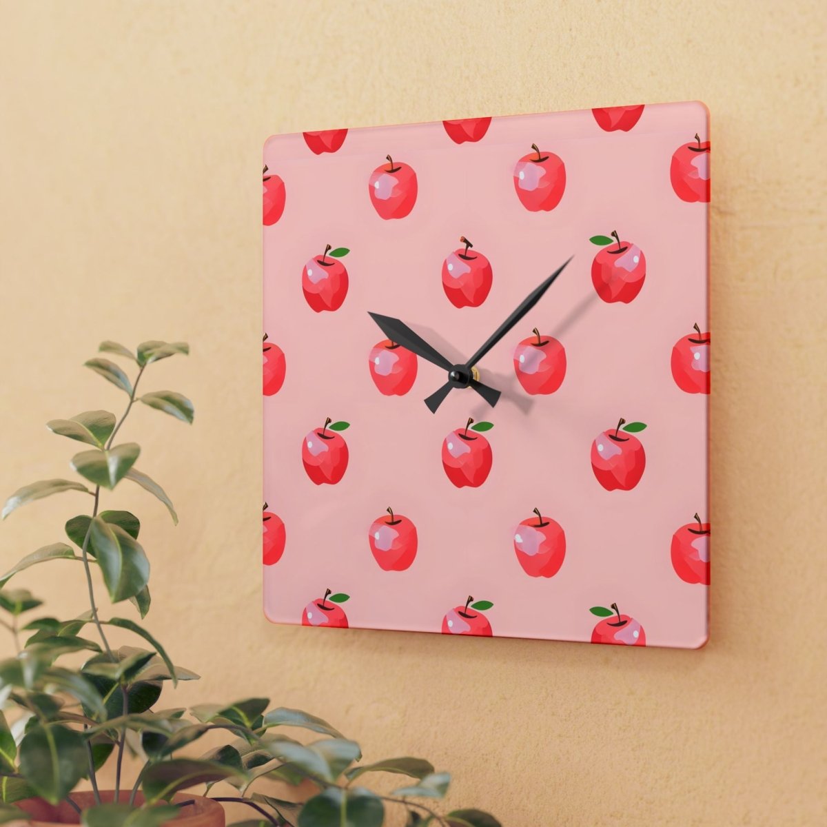 Apple - a - Day Wall Clock