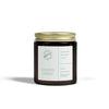 Printify aromatic glow eco candle in dark glass jar with gold lid and eco-friendly scented candle label