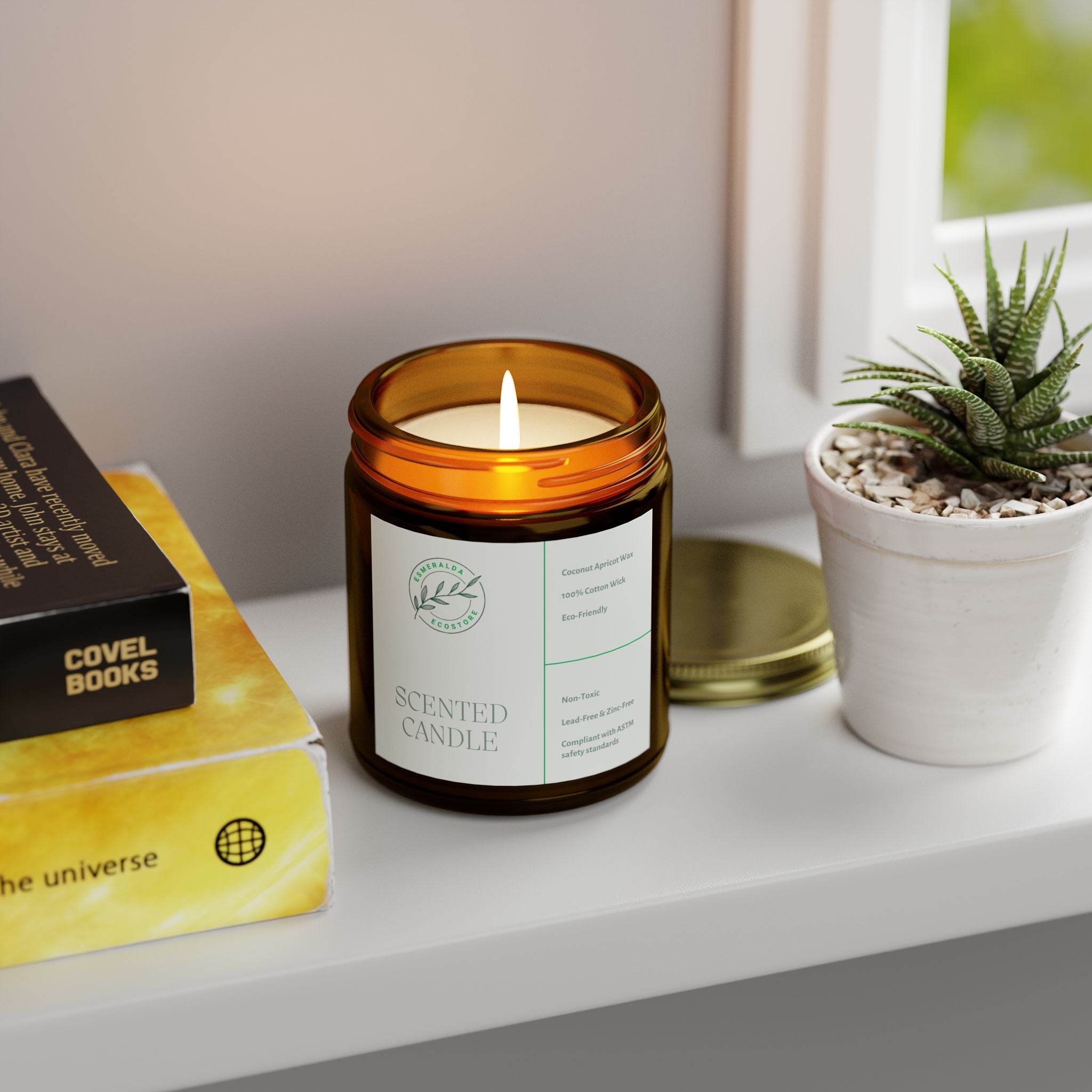 The Aromatic Glow Scented Candles-Coconut Apricot Wax 4oz-9oz