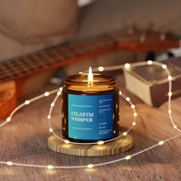 Atlantis Whisper Scented Soy Candle (Amber Jar)