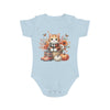 Autumn Kitten Short Sleeve Baby Bodysuit