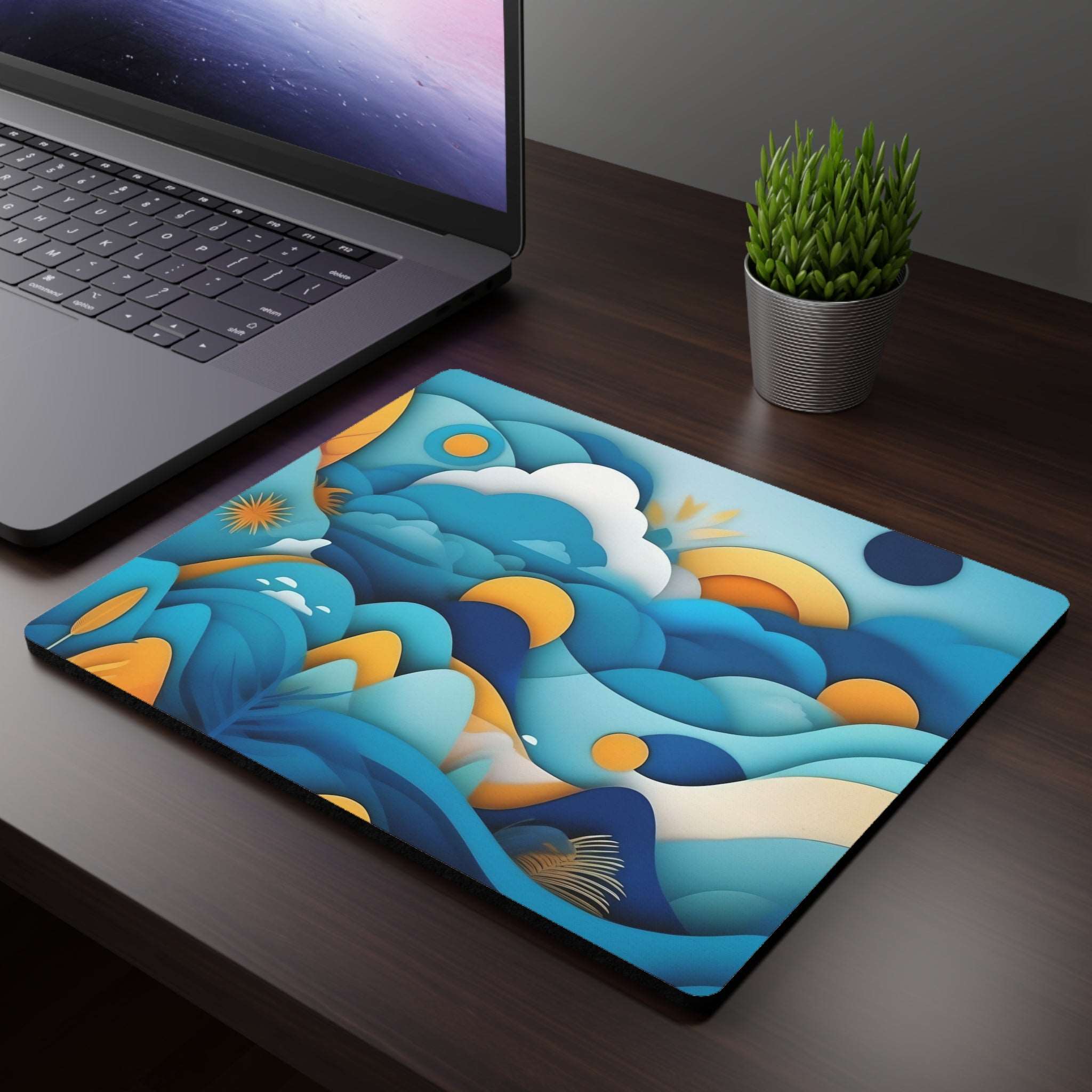 Azure Heights Rectangular Mouse Pad