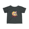 Black baby summer jersey shirt with fun sun and chick graphic and Sun Fun text