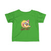 Green baby summer jersey shirt by Printify with fun sun and ice cream graphic and Sun Fun text