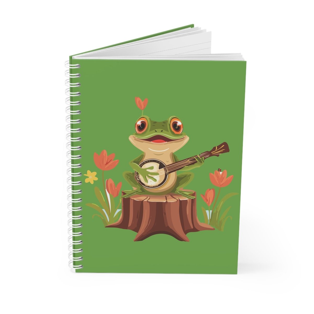 Banjo Frog Spiral Notebook