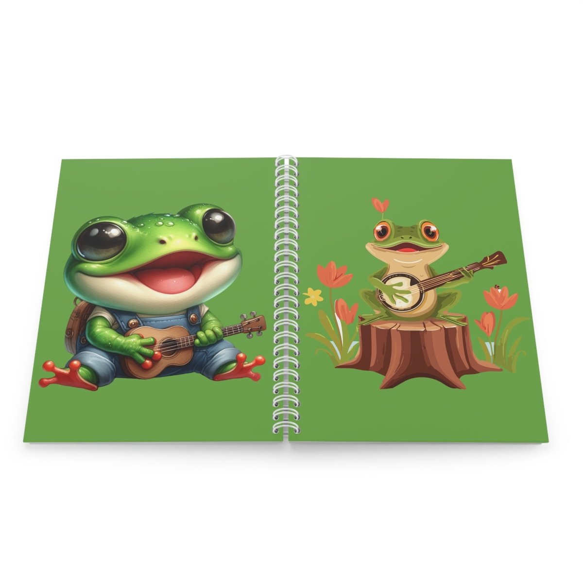 Banjo Frog Spiral Notebook