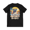 Beach Babe Unisex Jersey Short Sleeve V - Neck Tee